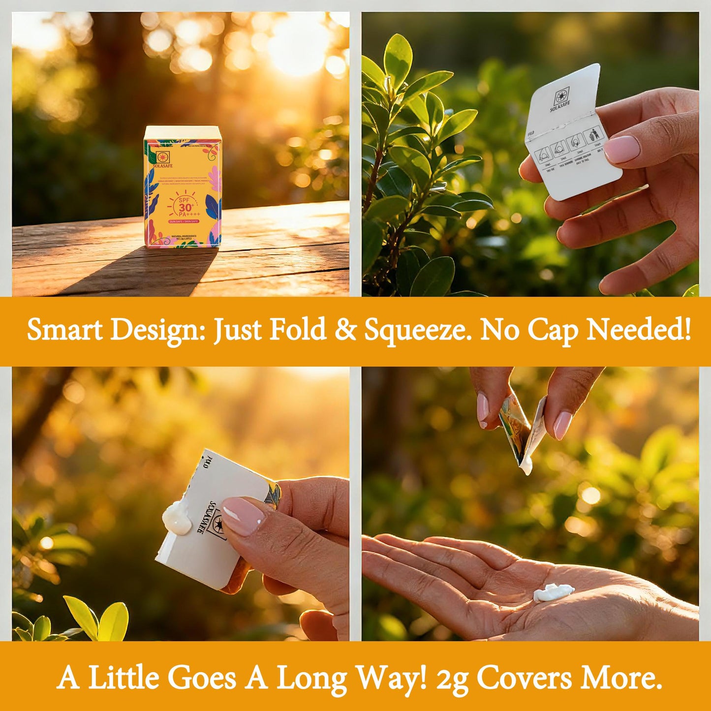 【Sensitive Skin Friendly】SOLASAFE Sunscreen Card SPF30+ PA++++ | 10 Sheets | 2g Full Body | Lightweight | Office Daily Portable