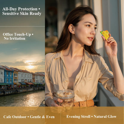 【Sensitive Skin Friendly】SOLASAFE Sunscreen Card SPF30+ PA++++ | 10 Sheets | 2g Full Body | Lightweight | Office Daily Portable