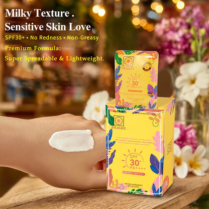 【Sensitive Skin Friendly】SOLASAFE Sunscreen Card SPF30+ PA++++ | 10 Sheets | 2g Full Body | Lightweight | Office Daily Portable