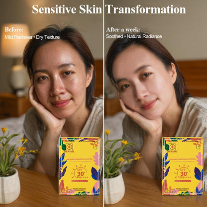 【Sensitive Skin Friendly】SOLASAFE Sunscreen Card SPF30+ PA++++ | 10 Sheets | 2g Full Body | Lightweight | Office Daily Portable