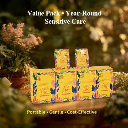 【Sensitive Skin Friendly】SOLASAFE Sunscreen Card SPF30+ PA++++ | 10 Sheets | 2g Full Body | Lightweight | Office Daily Portable